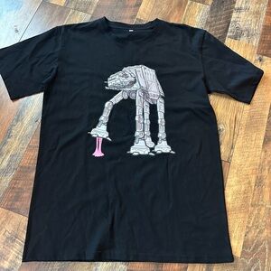 Black At- At stepping in gym graphic tee!